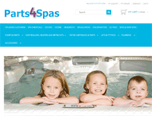Tablet Screenshot of parts4spas.com.au